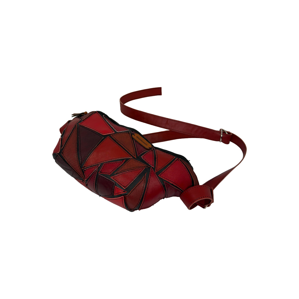 Nerka patchwork czerwona - obrazek 3