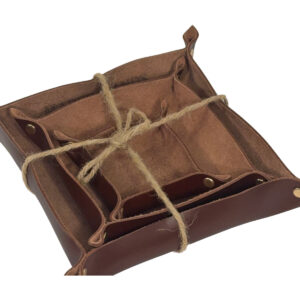 Skórzane tacki na drobiazgi