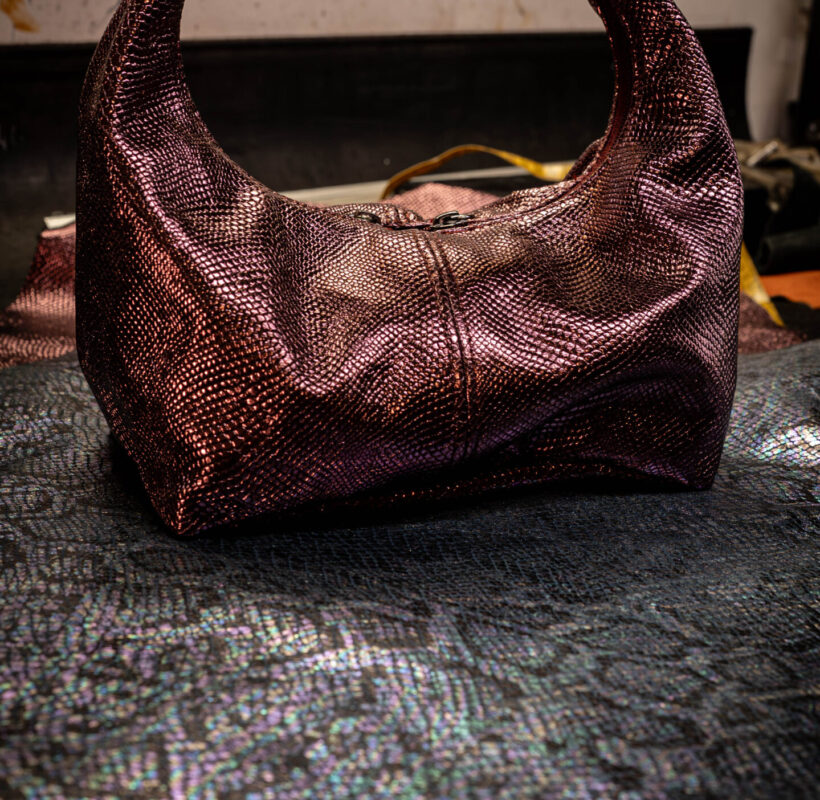 Skórzana torebka damska